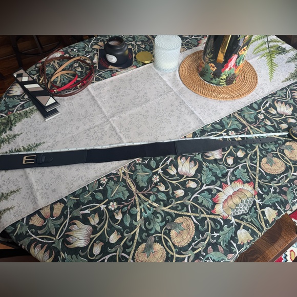 Black leather wide belt - Picture 6 of 11